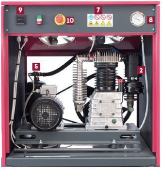 ELMAG PL-S 750/10/270 Kompaktgerät Kompressor PROFI-LINE 'SILENT'